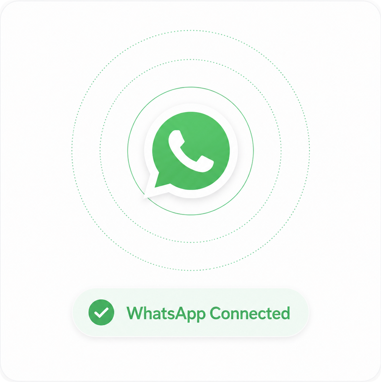 WhatsApp connection confirmation screen